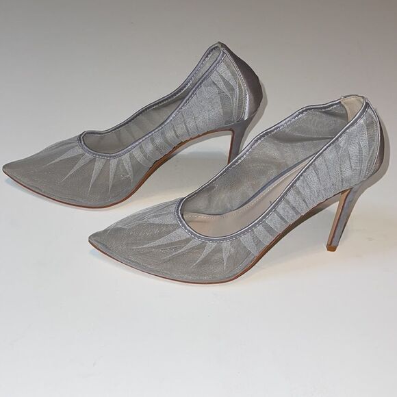 WOMENS CAPE ROBBIN SILVER HEELS SIZE 11 - Picture 2 of 4